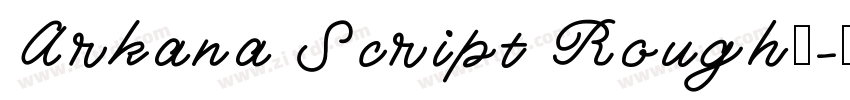 Arkana Script Rough免字体转换